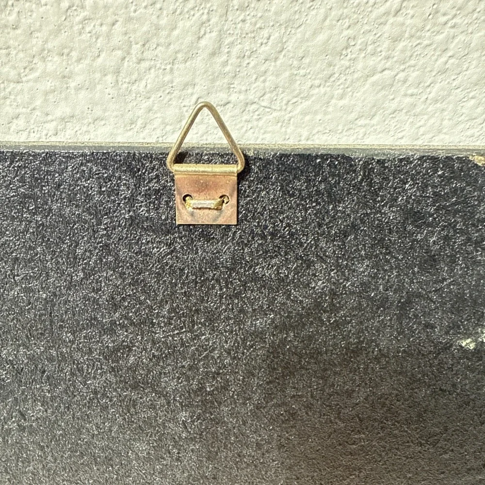 Vtg Icon Jesus Christ Wood Metal Hang Picture 3D Orthodox Panno 6"x8" Wall Decor - Picture 6 of 15